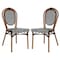 Flash Furniture Lourdes Thonet French Bistro Stack Chair Natural/White PE Rattan and Bamboo Alum Frme, Natural, 2PK 2-SDA-AD642002S-BKWH-NAT-GG - alternate 9